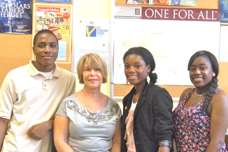 2011 Award Recipients - Austin Chea, Barbara Scaramuzzino, Tiara Summers, Abby Baruwa